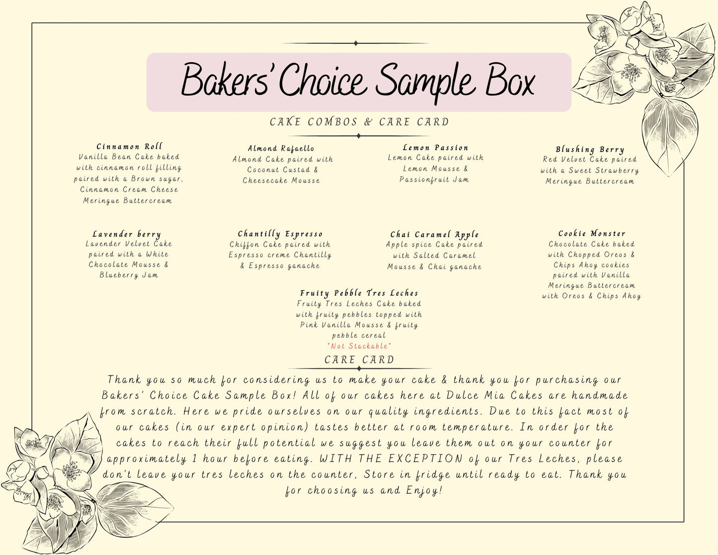 Monthly Sample Boxes